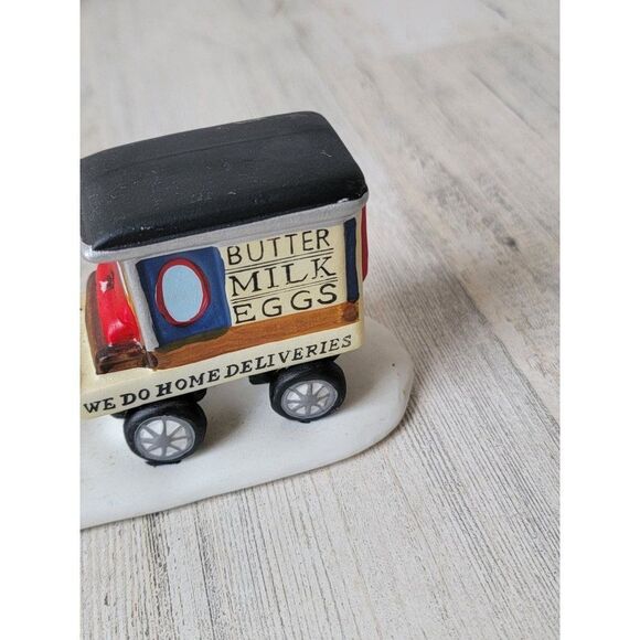 Lemax milk wagon Village accessory butter eggs xmas village accessory - Picture 7 of 9